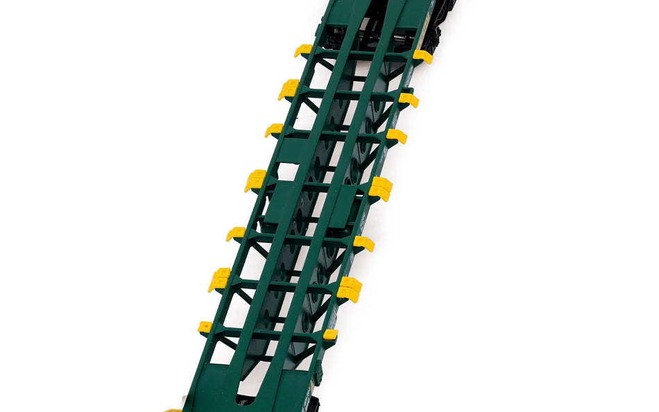 Wagon porte-conteneurs Sgnss, avec conteneur de 45 pieds « LAHAYE », livrée verte, ép. VI, CEMAT