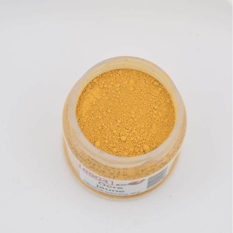 Terre à décor ocre jaune