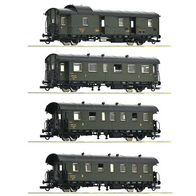 Coffret de 4 voitures voyageurs type Dmp, SNCF