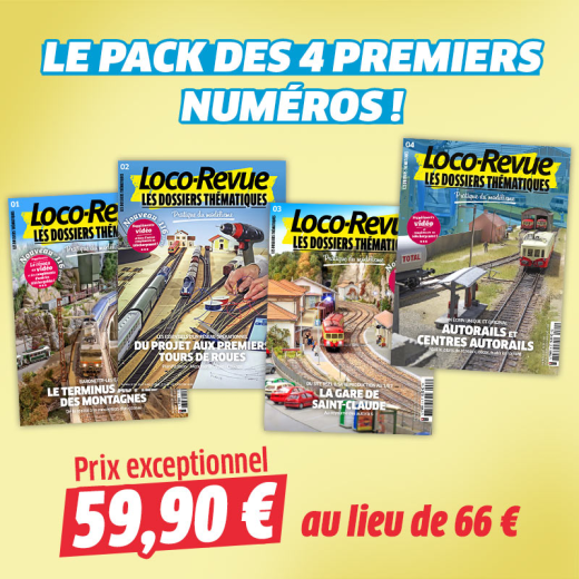 Le pack des 4 premiers Dossiers Thématiques Loco-Revue