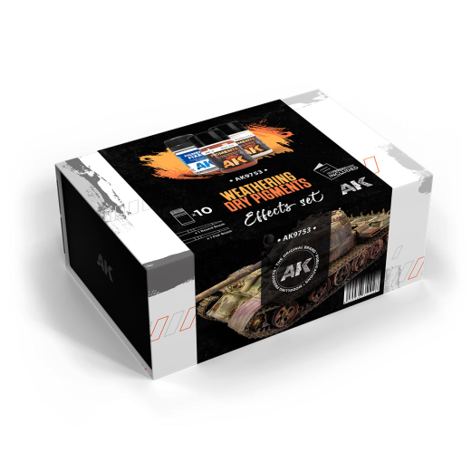 Coffret de 9 pigments/terre à décor (+ fixateur et accessoires)
