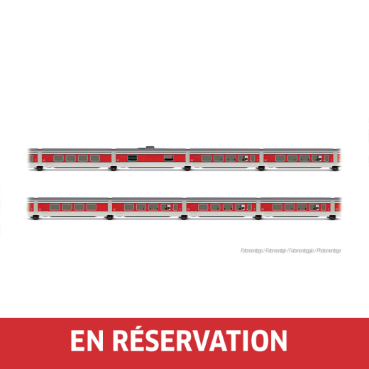 Coffret de 8 voitures complémentaires du Talgo III RD TEE « Catalan Talgo », en livrée d'origine, ép. III, RENFE, éch. N