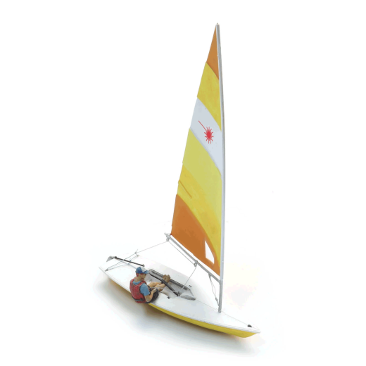 Voilier Laser et barreur-1