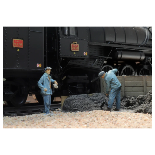 2 Agents d'entretien des vapeurs Bécaud - SNCF-4