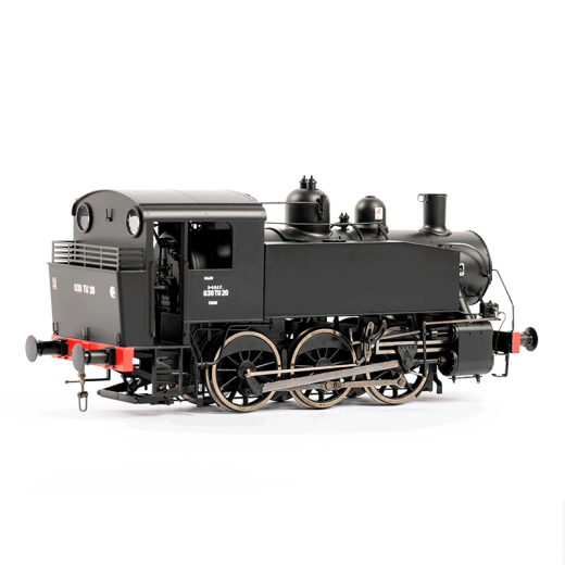 Locomotive à vapeur 030 TU 20 (Nord - Calais), ép. III, SNCF, éch 0-2