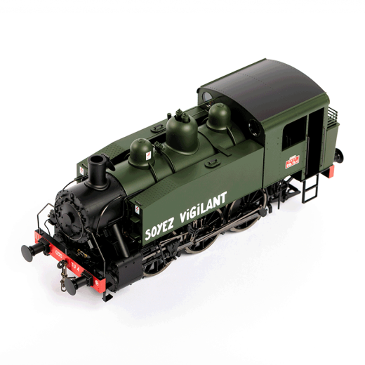 Locomotive à vapeur 030 TU 4 (Est - Chaumont), ép. III, SNCF, éch 0-1