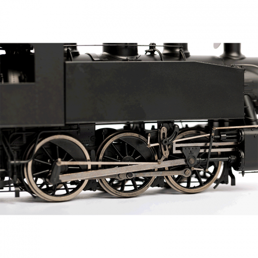 Locomotive à vapeur 030 TU noire,  ép. III, SNCF, éch 0-5