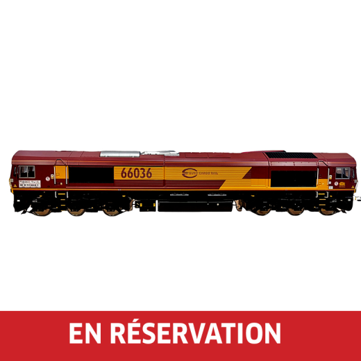 Locomotive EMD Class 66, ép. VI, Euro Cargo Rail, DAPOL, éch 0 - DCC "De luxe" Son spatial