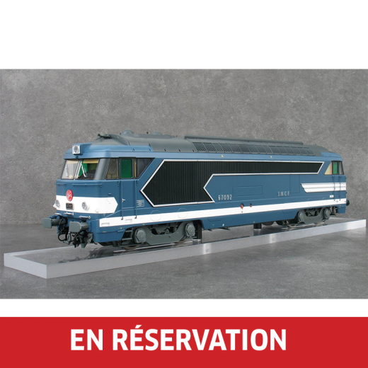 Locomotive Diesel BB 67092 (version d'origine), ép. III-IV, SNCF, éch 0 - DCC Sound