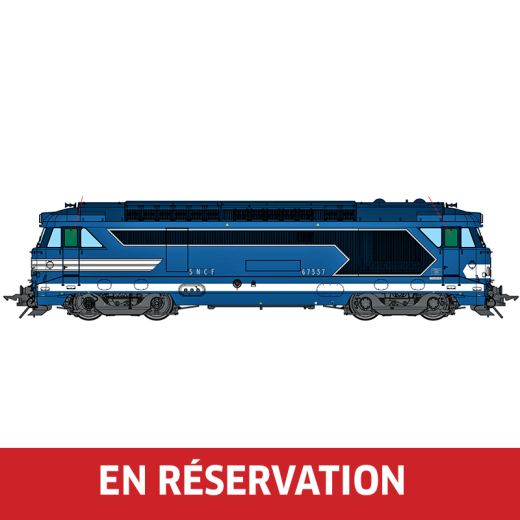 Locomotive Diesel BB 67337 (version d'origine), ép. III-IV, SNCF, éch 0 - DCC Sound