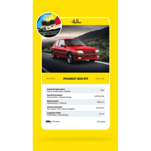 Starter KitPeugeot 205 GTI - maquette à monter-5