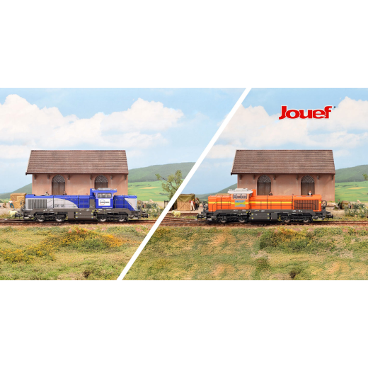 Locomotive diesel-electrique type Vossloh DE 18, livrée argent/bleue, ép. VI, EUROPORTE, avec décodeur sonore-1