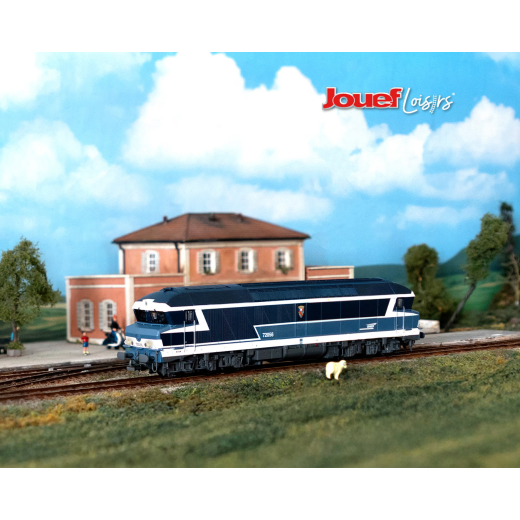 Locomotive diesel CC 72056 « La Bourboule », livrée bleue avec logo « Casquette », ép. V, SNCF-2