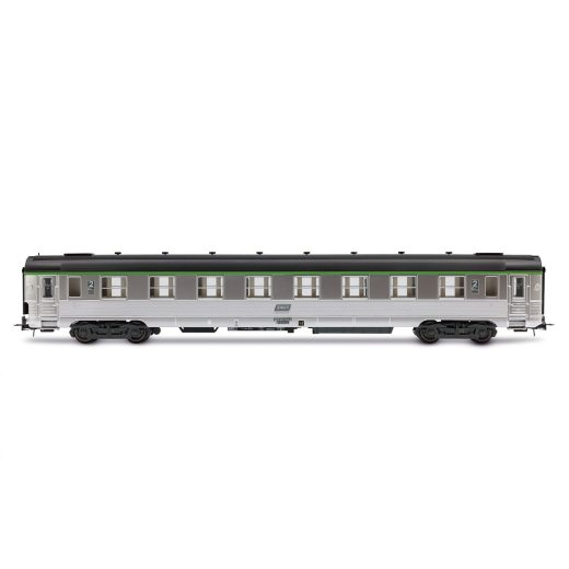 Coffret de 2 voitures courtes DEV Inox B8, avec cartouche Corail, ép. IV-V SNCF-1