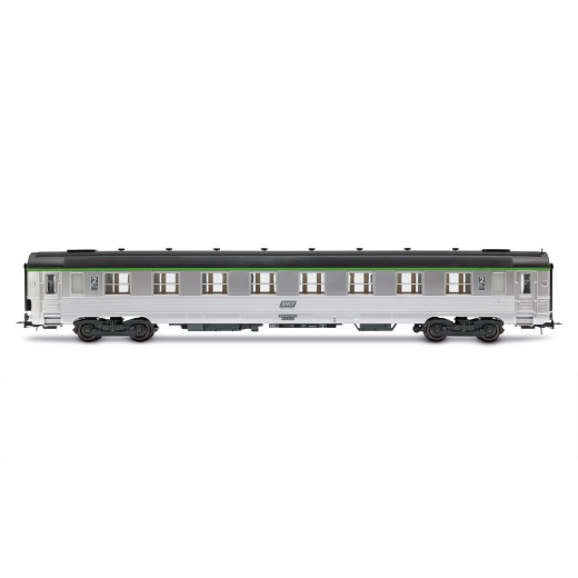 Coffret de 2 voitures courtes DEV Inox B8, avec cartouche Corail, ép. IV-V SNCF-2