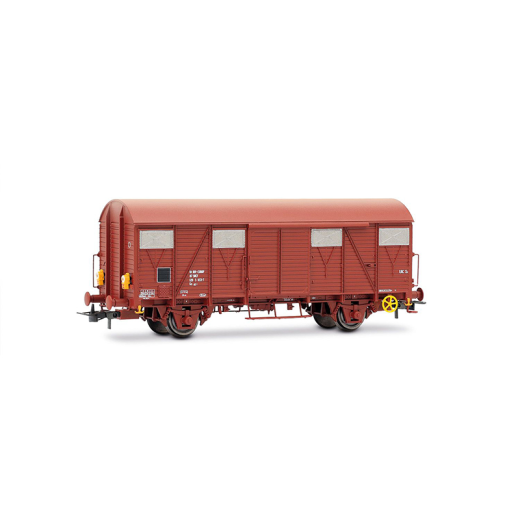 Coffret de 2 wagons-citernes à 2 essieux type Gs, livrée marron, dont un avec feux de fin de convoi, ép. IV, SNCF-1