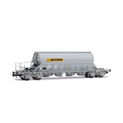 Coffret de 2 wagons-trémies à 4 essieux Taoos, livrée grise, "Simotra", ép. V.-2