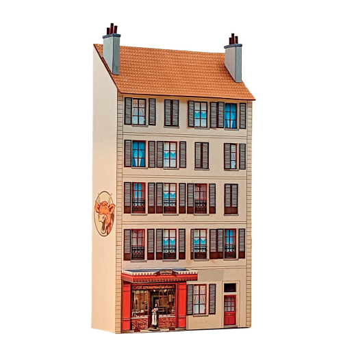 Ensemble de bâtiments en carton à découper "Bâtiments du commerce n°2"-4