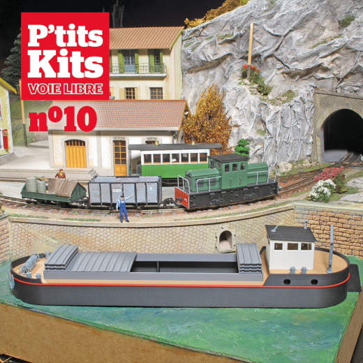 La péniche Freycinet H0 - P'tits Kits Voie Libre