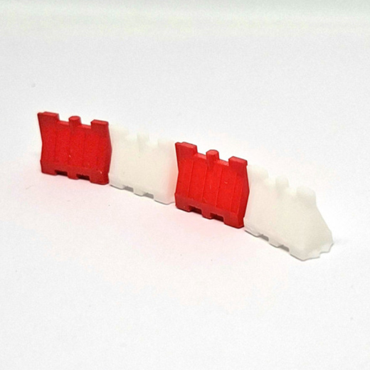 Lot de 4 séparateurs de voies lestables