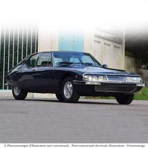 Véhicule  Citroën SM - 1972 - Bleu d'Orient