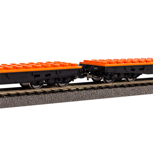 Coffret de départ R/C, locomotive et 2 wagons « briques de construction »-3