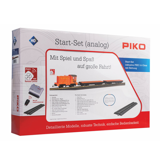 Coffret de départ R/C, locomotive et 2 wagons « briques de construction »-5