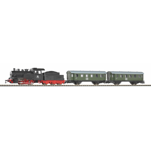 Coffret de départ DB, locomotive à vapeur 98‐003 avec tender et deux voitures voyageurs-6