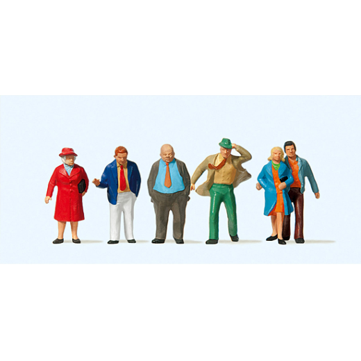 6  promeneurs - H0 - Preiser