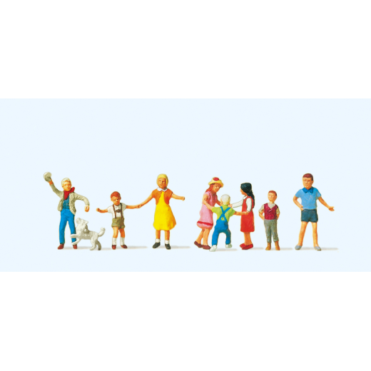 Enfants qui jouent - H0 - Preiser