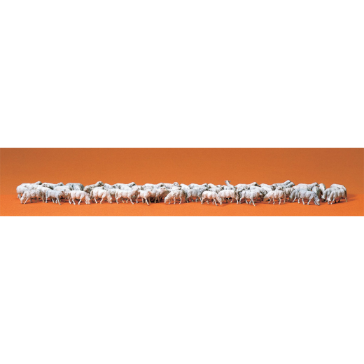 Troupeau de 60 moutons  - H0 - Preiser