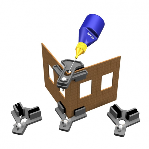 Ensemble de 2 équerres réglables pour assemblage de bâtiment en kit-2 Ensemble de 2 équerres réglables pour assemblage de bâtiment en kit-2