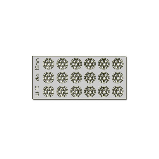 18 fenêtres rondes de 12 mm de diamètre, éch. H0/00