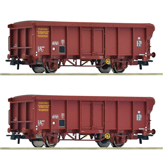 Coffret de 2 wagons à toit enroulable, ép. IV-V, SNCF, DC