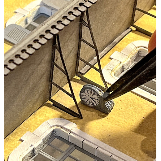 Horloge de gare double face, avec lumière-2