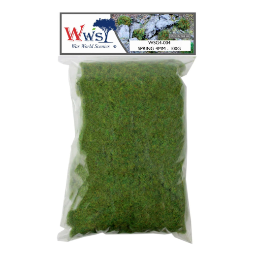 Fibres Static Grass 4 mm - Printemps - Sachet 100g