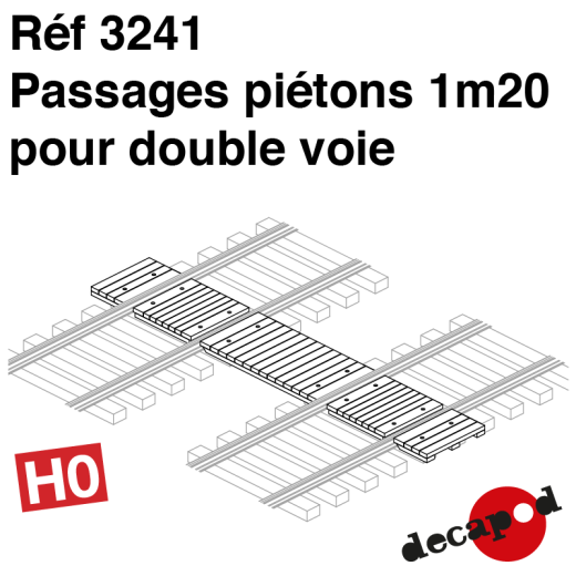 Passage piétons 1,20 m pour double voie