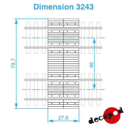 Passage piéton 2,40 m pour voie double-3