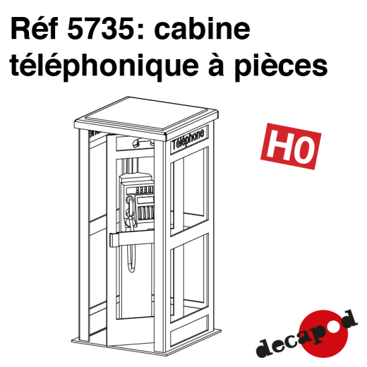 Cabine téléphonique à pièces