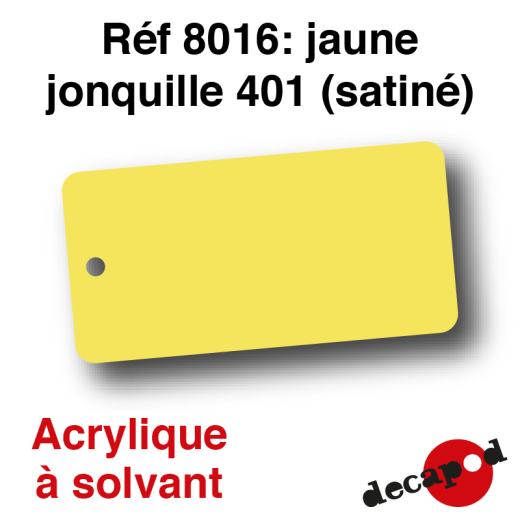 Peinture acrylique Jaune jonquille 401 satiné