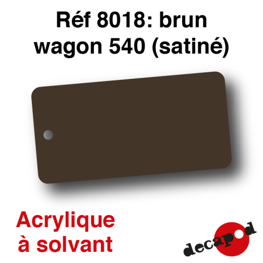 Peinture acrylique Brun wagon 540 satiné