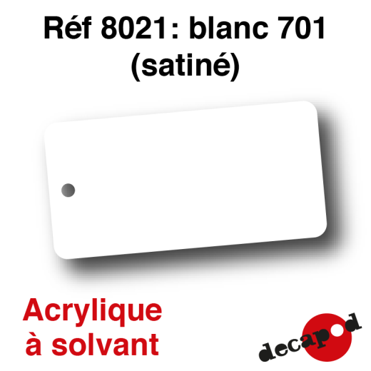 Peinture acrylique Blanc 701 satiné