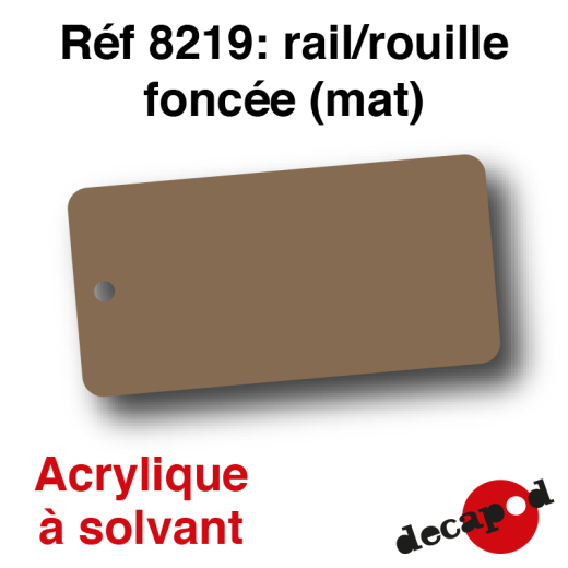 Peinture acrylique Rail rouille foncée mat