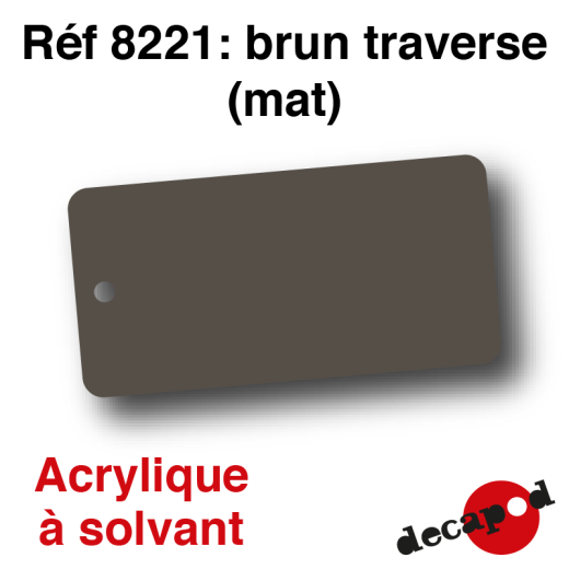 Peinture acrylique Brun traverse mat