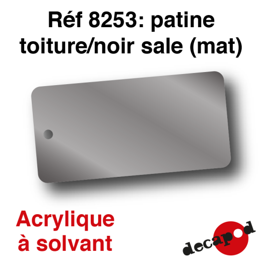 Patine toiture noir sale mat