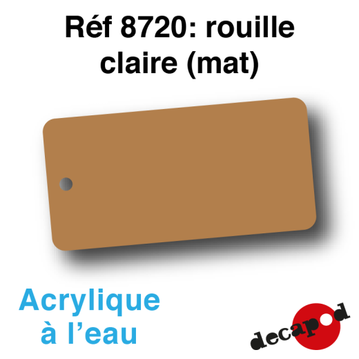 Peinture acrylique à l'eau Rouille claire