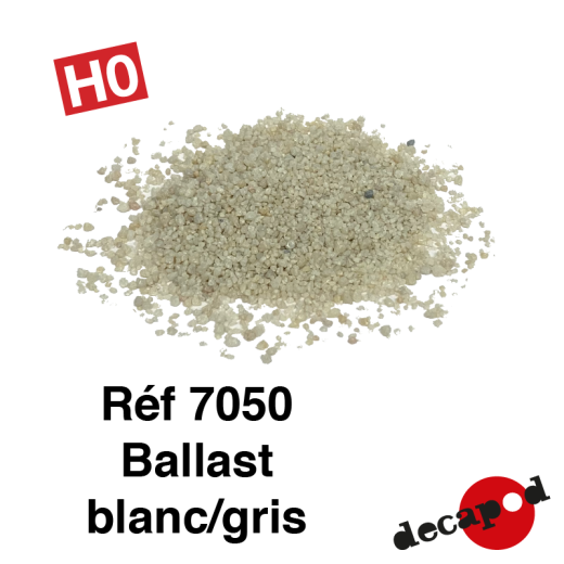 Ballast blanc/gris