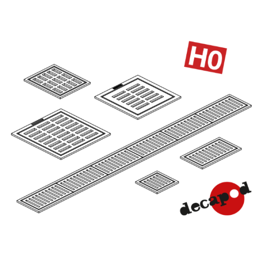 Grilles d'évacuation des eaux pour chaussée