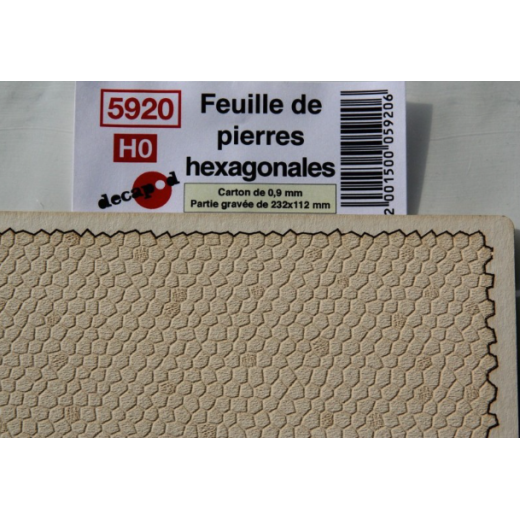 Mur de pierres hexagonales (H0)-1