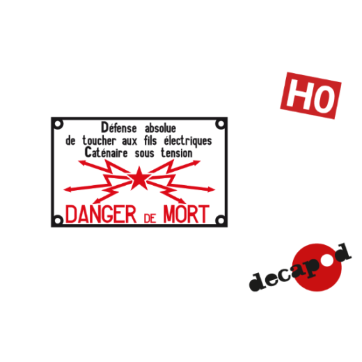 Plaques Danger de Mort pour installations fixes-1